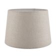 Laura Ashley Bacall Linen Empire Drum Shade Silver 40cm 16 inch Discount