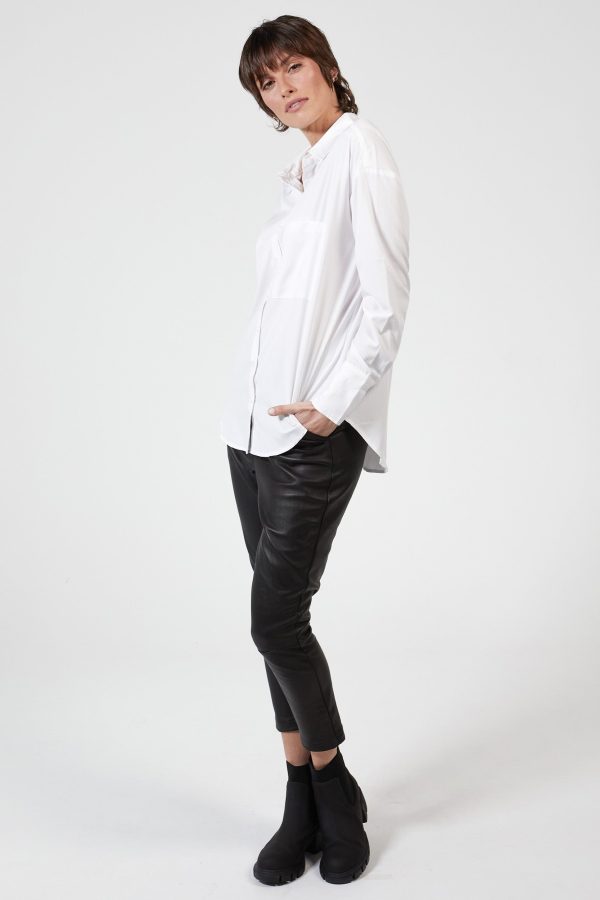 COLTON BOYFRIEND SHIRT - WHITE STRIPE Online