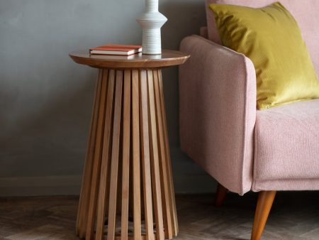 Amos Brookland Slatted Side Table on Sale