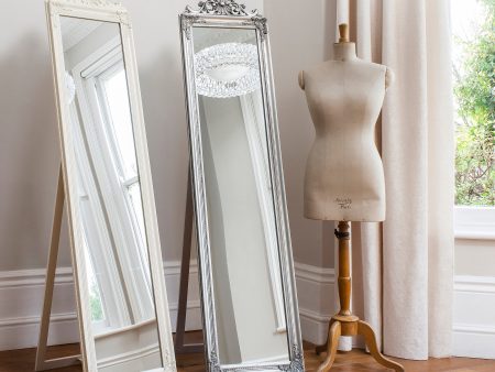 Amos White Cheval Mirror Online Hot Sale