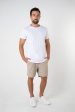 ORTEGA SLUB TEE - WHITE For Cheap