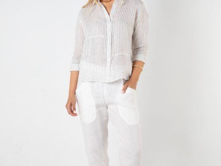 SUTTON HEMP PANT - WHITE For Cheap