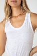 RAYNE SLUB TANK - WHITE on Sale