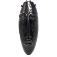 Elongated Kissing Mask, Scribed Black Clay Supply