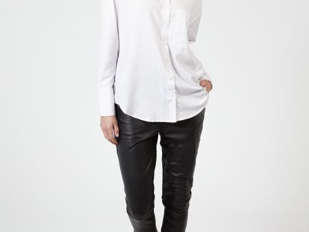 COLTON BOYFRIEND SHIRT - WHITE STRIPE Online