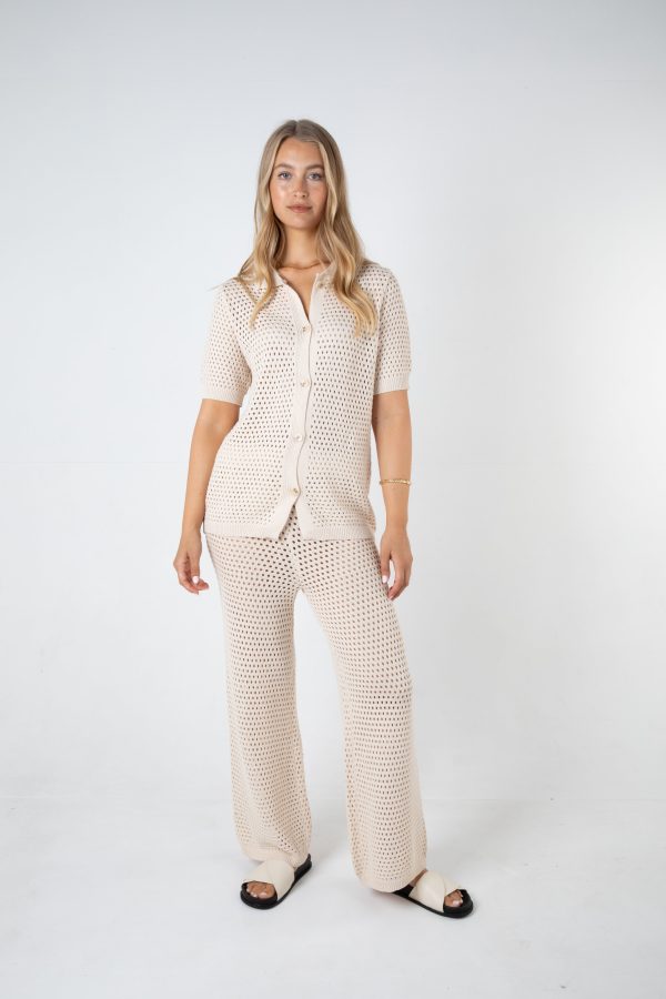 SAMARA CROCHET PANT - SAND Online