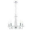 Laura Ashley Blake 5 Light Chandelier Polished Chrome Online Hot Sale