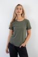 ZEPHYR SLUB TEE - KHAKI For Discount