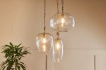 Nkuku Otoro 3 Light Recycled Clear Glass Cluster Pendant on Sale