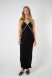 HALLIE DRESS - BLACK & CHAMPAGNE Discount