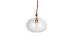 Nkuku Otoro Recycled Clear Glass Pendant Small Round Discount