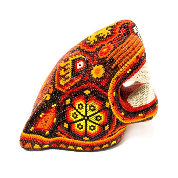 Small Jaguar Head, Beads Art Hot on Sale