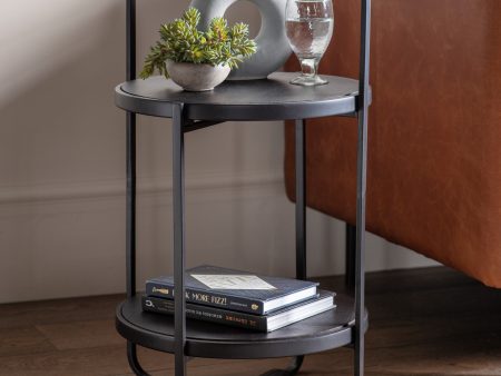 Amos Dunley Side Table Black For Discount