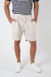 RUFOLO LINEN SHORT - NATURAL on Sale