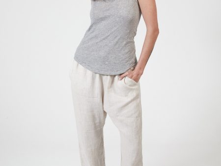 RAYNE SLUB TANK - GREY MARL For Discount