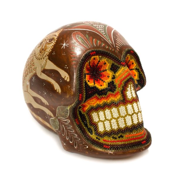 Nahuales Skull, Beads Art + Canelo Clay Online Sale