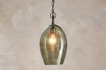 Nkuku Otoro Recycled Green Glass Pendant Large Oval For Discount