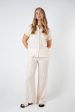 HADLEY CUPRO PANT - CREAM For Sale