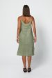 RYLEY LINEN DRESS - OLIVE Online Sale