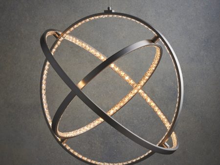 Endon Eternity LED 3 Hoop Pendant Matt Nickel Discount