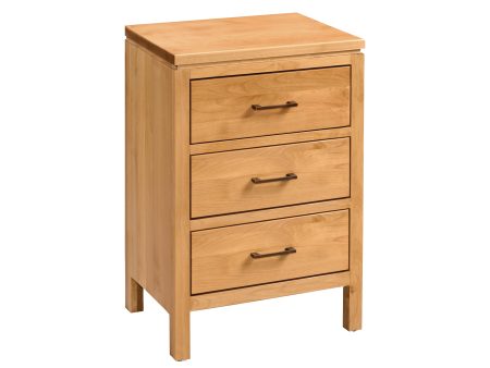 2 West 3 Drawer Nightstand Hot on Sale