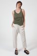 RAYNE SLUB TANK - KHAKI Hot on Sale