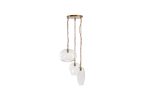 Nkuku Otoro 3 Light Recycled Clear Glass Cluster Pendant on Sale