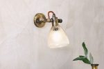 Nkuku Rarni Recycled Glass Single Spotlight Antique Brass Online now