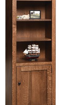 Modern Mission 24  by 72  Bookcase with Door Online Sale