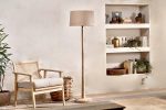 Nkuku Sahar Mango Natural Wood Floor Lamp For Cheap