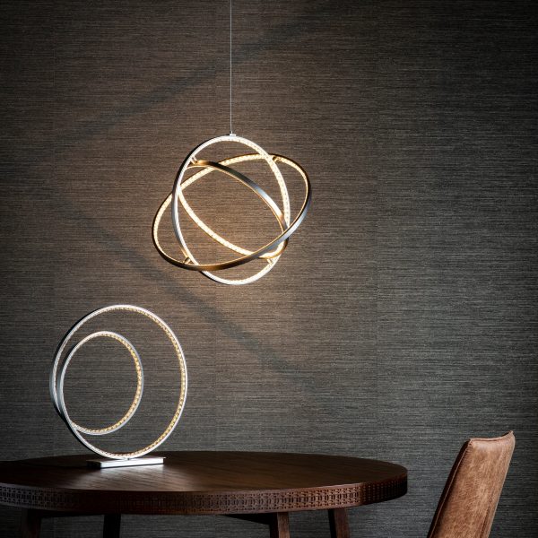 Endon Eternity LED 3 Hoop Pendant Matt Nickel Discount