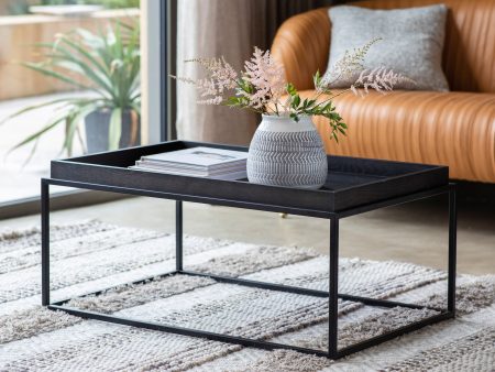 Amos Forden Tray Coffee Table Black on Sale