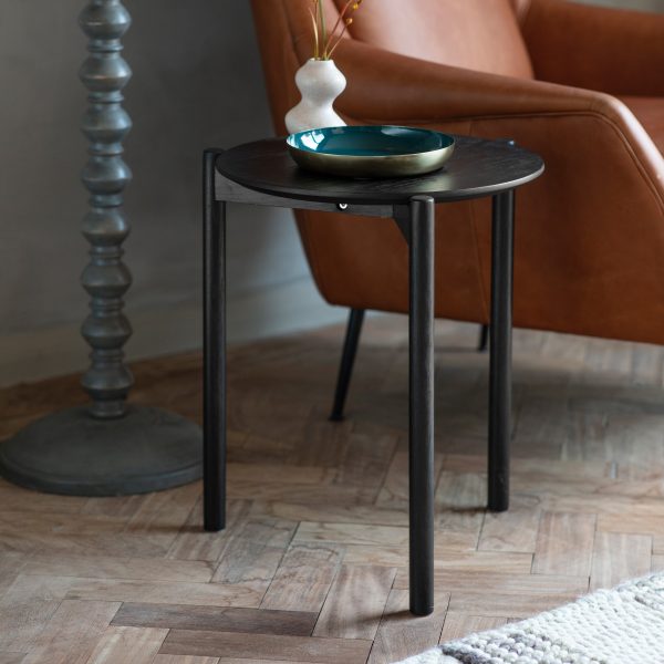 Amos Burley Side Table Black For Cheap