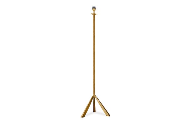 Nkuku Sahhil Metal Tripod Floor Lamp Antique Brass Online Sale