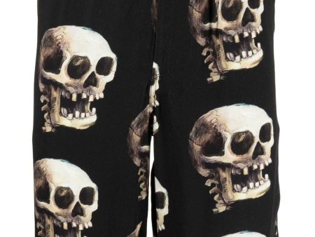 Skull Graphic-Print Bermuda Shorts For Discount