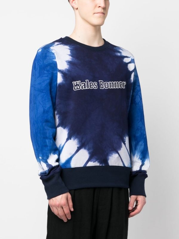 Tie-Dye Logo-Embroidered Sweatshirt Fashion