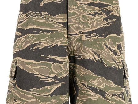 Camouflage-Print Cargo Shorts on Sale