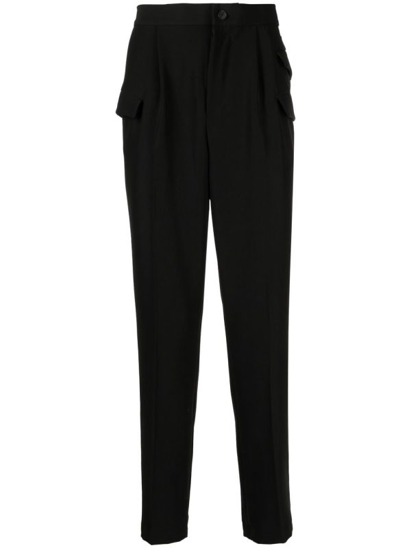 Tapered Flap-Pocket Trousers Hot on Sale