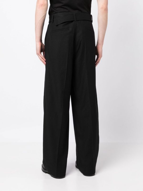 Caius Belted Twill Trousers For Discount