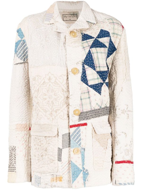 Patchwork-Design Jacket Hot on Sale