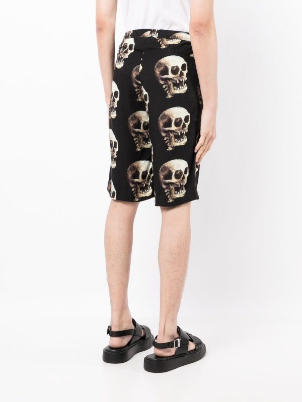 Skull Graphic-Print Bermuda Shorts For Discount