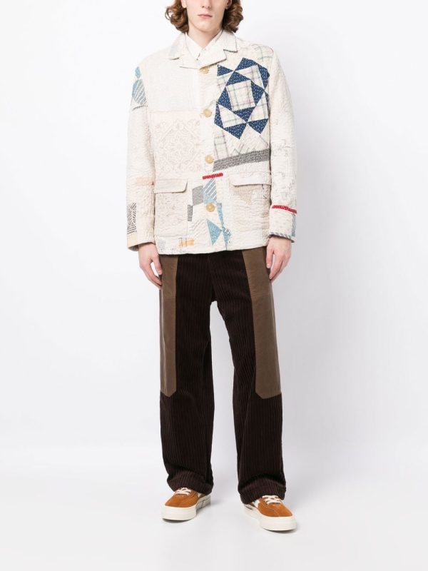 Patchwork-Design Jacket Hot on Sale