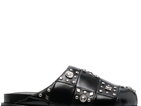 Stud-Detailing Leather Mules For Sale