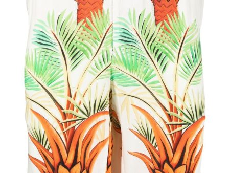 Date Palm Motif-Print Bermuda Shorts For Discount