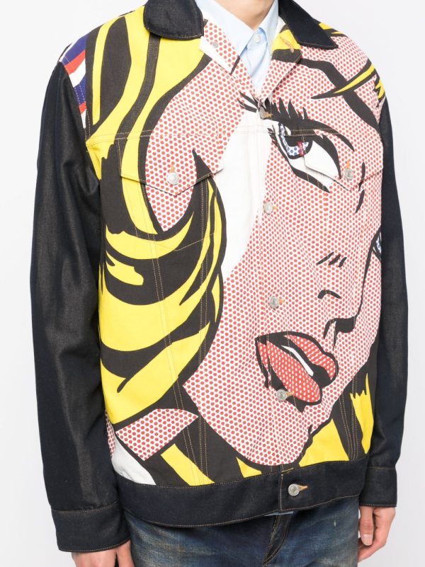 Pop-Art Button-Up Jacket Online now