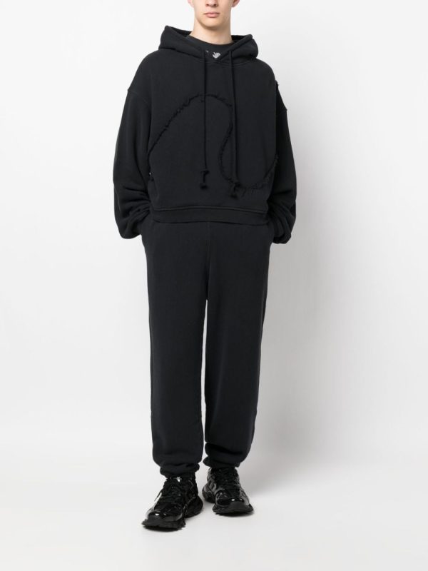 Jersey-Fleece Cotton Track Pants Online