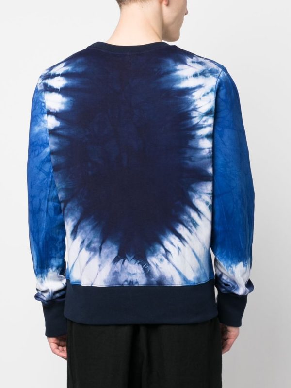 Tie-Dye Logo-Embroidered Sweatshirt Fashion